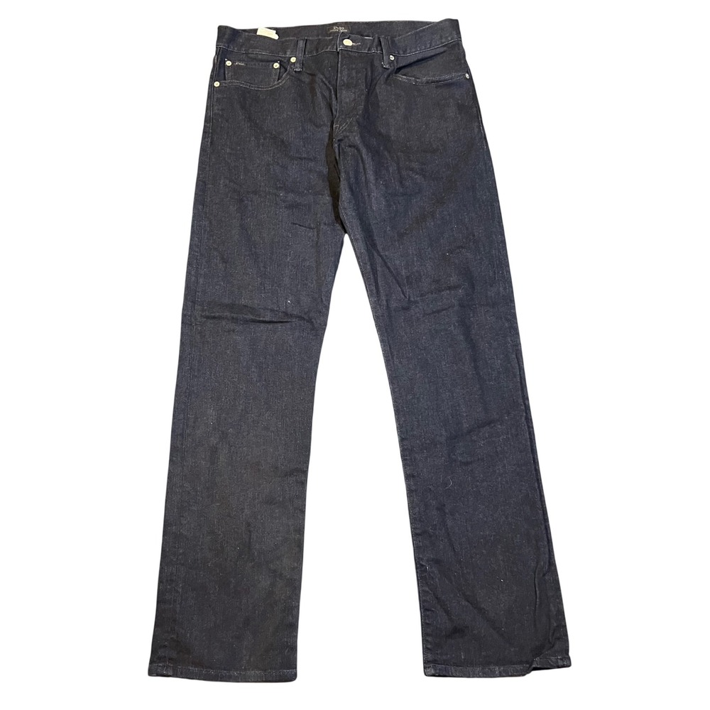 Polo Ralph Lauren Hampton Relaxed Straight Dark Wash Jeans Mens 34x34 Indigo